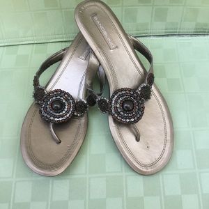 Bandolino Beaded Thong Sandals